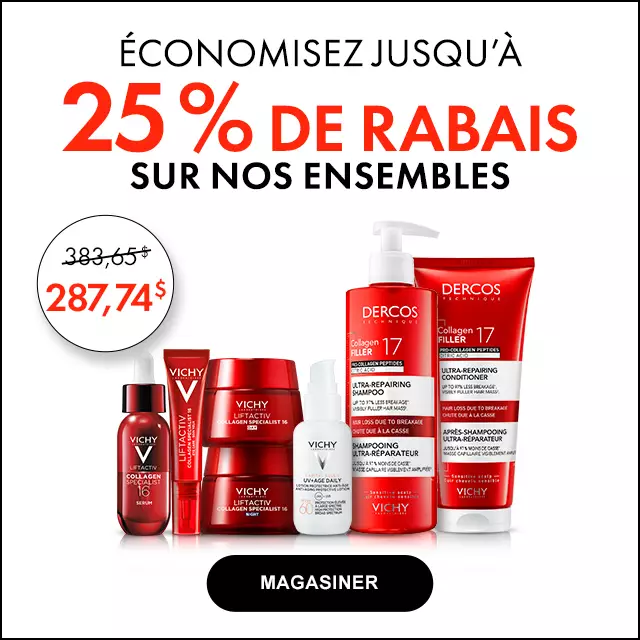 Jusqu'a 25% de rabais sur Les Ensembles. Promotion en continu.
