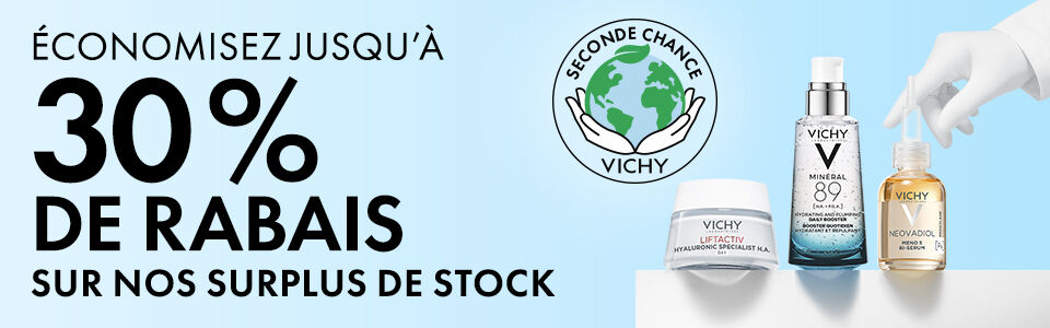 Seconde Chance: Jusqu'a 30% de rabais sur nos surplus de stock