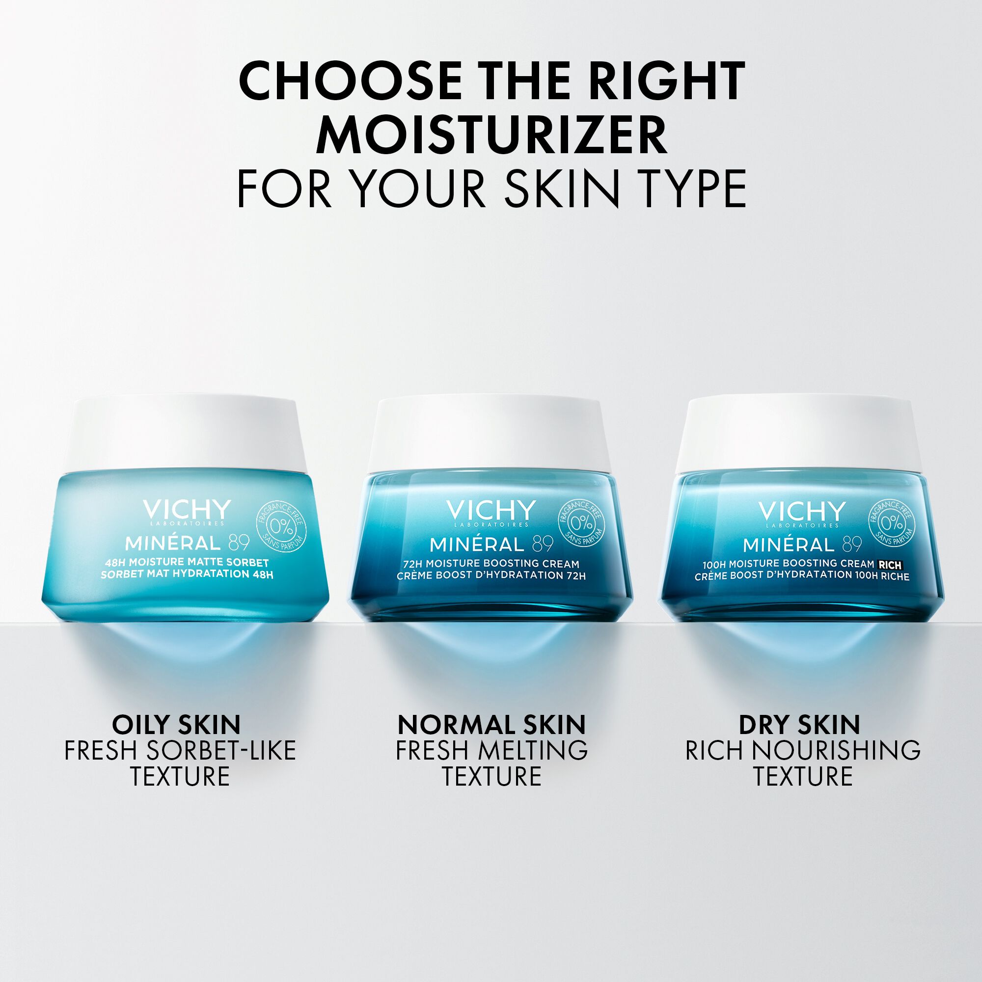 Vichy Minéral 89 48H Matte Sorbet Fragrance-Free Gel