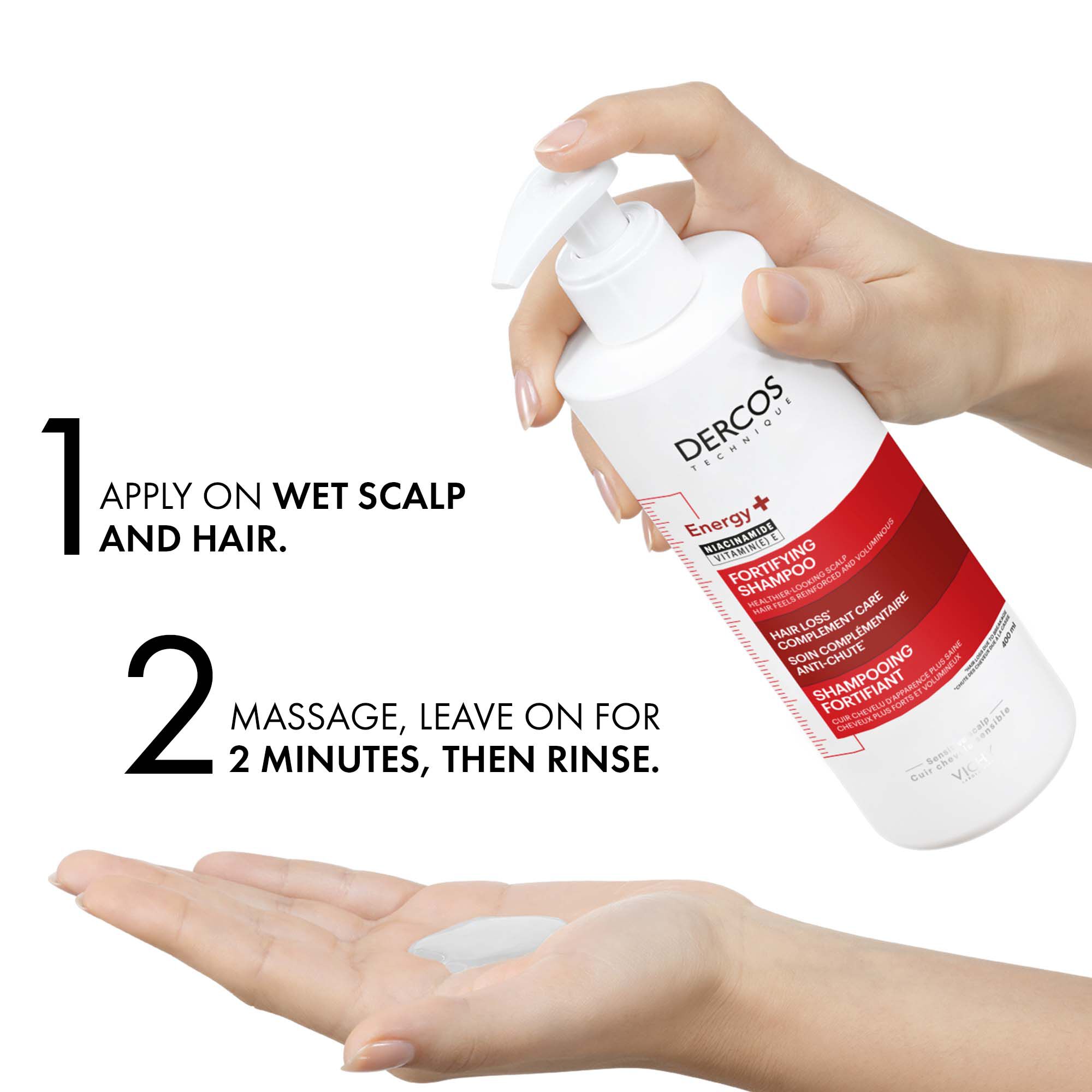 DERCOS ENERGY+ FORTIFYING SHAMPOO