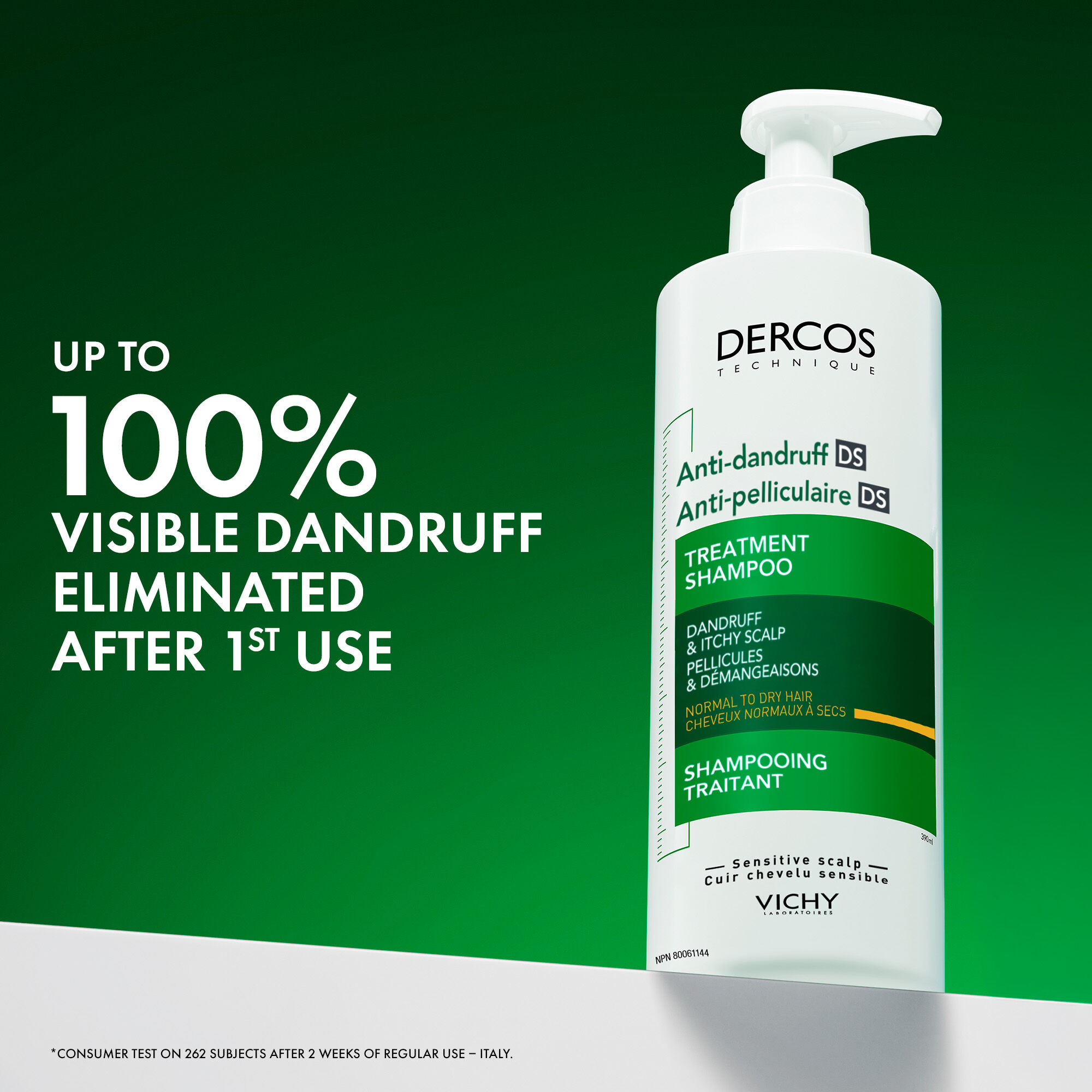 Dercos Anti-dandruff Shampoo For Normal To Dry Hair