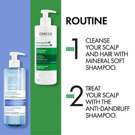 Dercos Anti-Dandruff Treatment Shampoo for Normal to Oily Hair