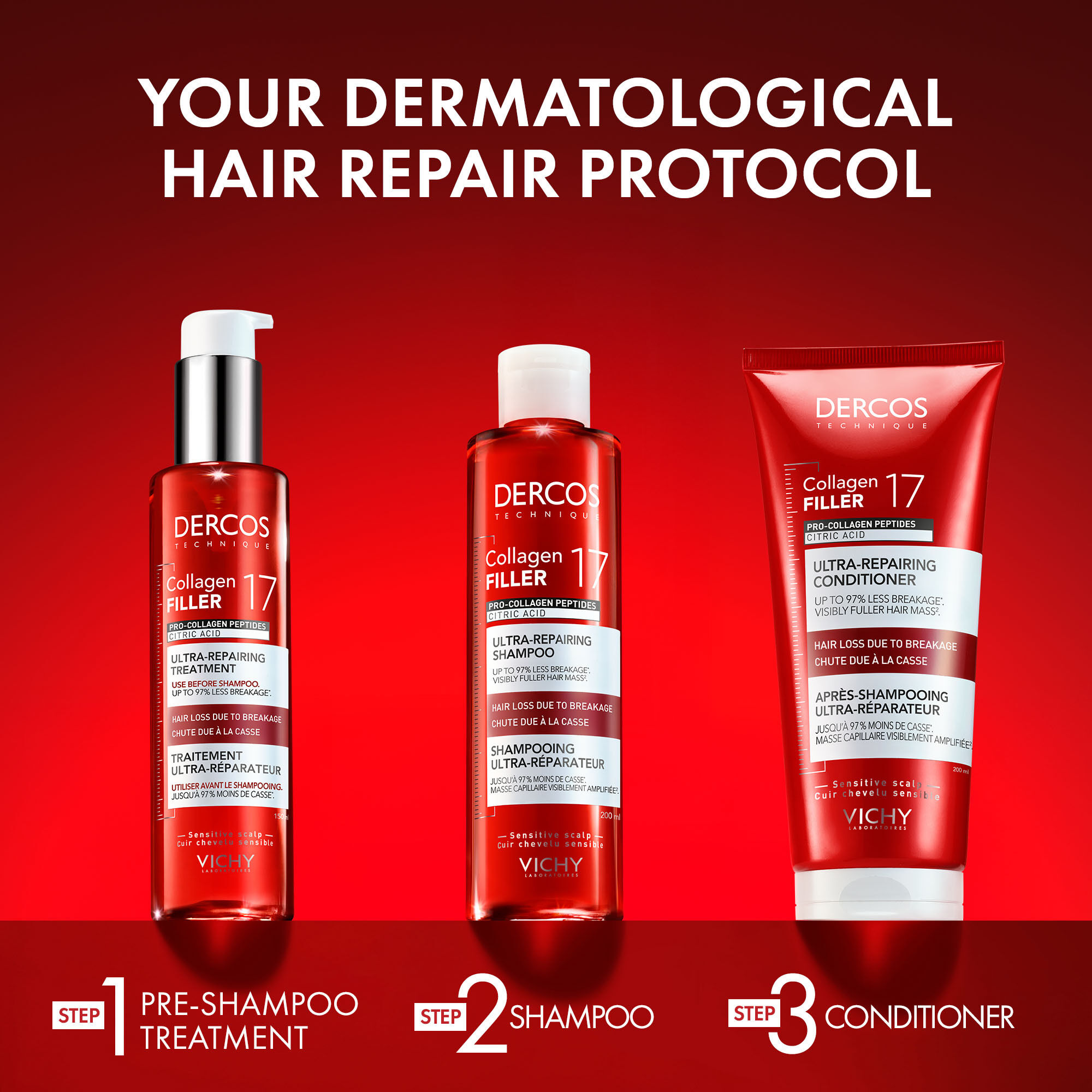 Dercos Collagen 17 Filler Conditioner