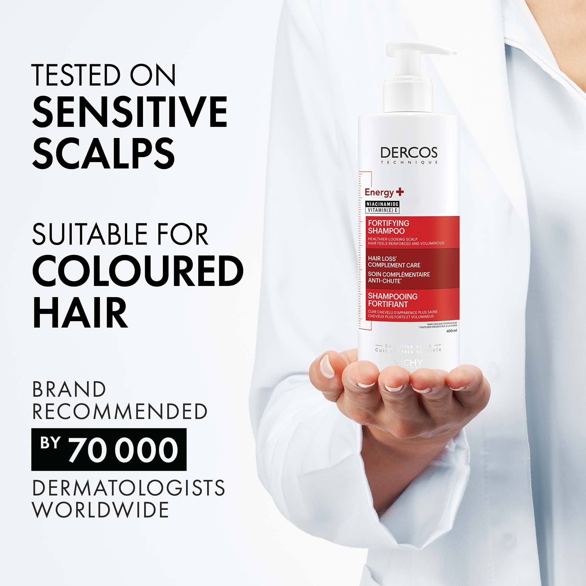 DERCOS ENERGY+ FORTIFYING SHAMPOO