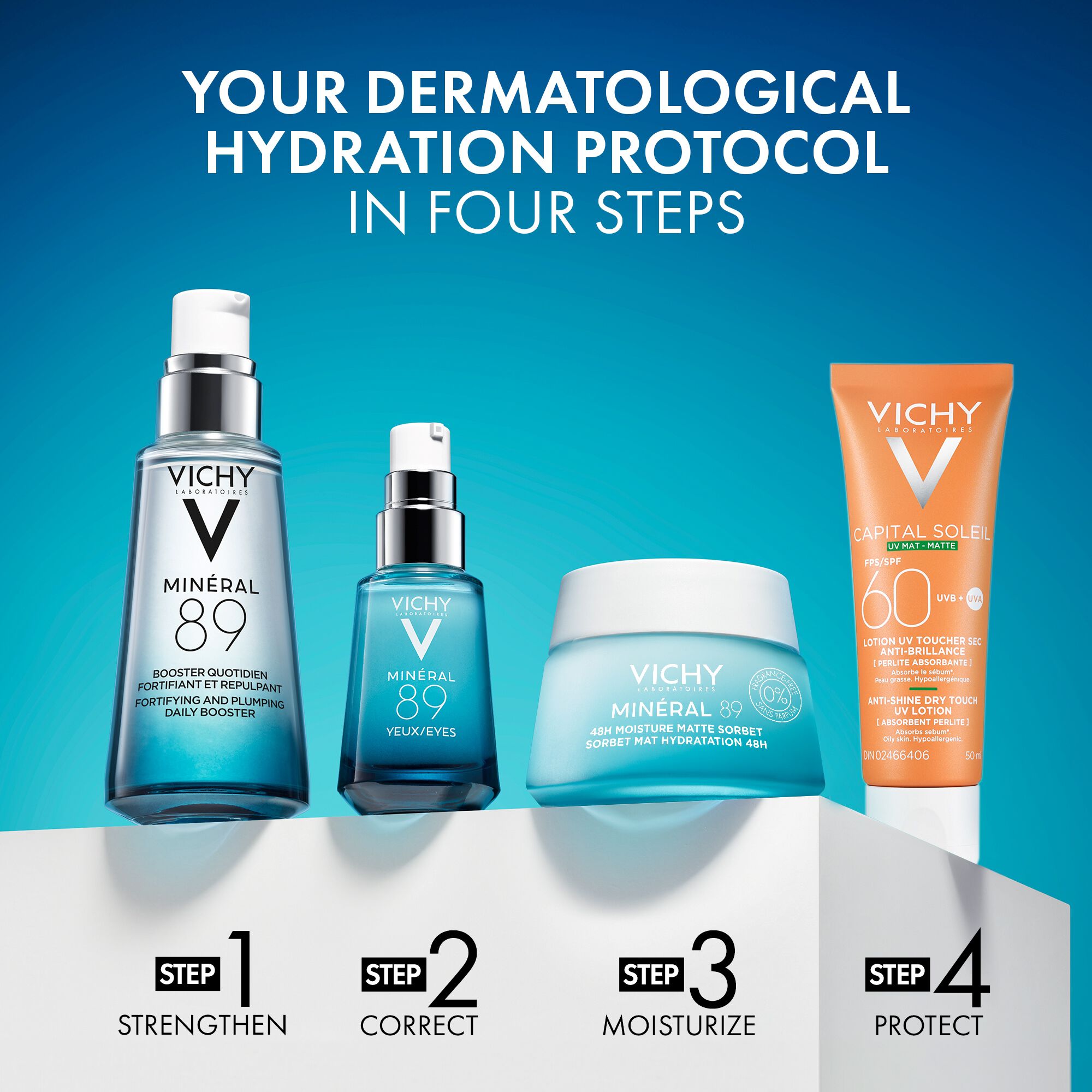 Vichy Minéral 89 48H Matte Sorbet Fragrance-Free Gel