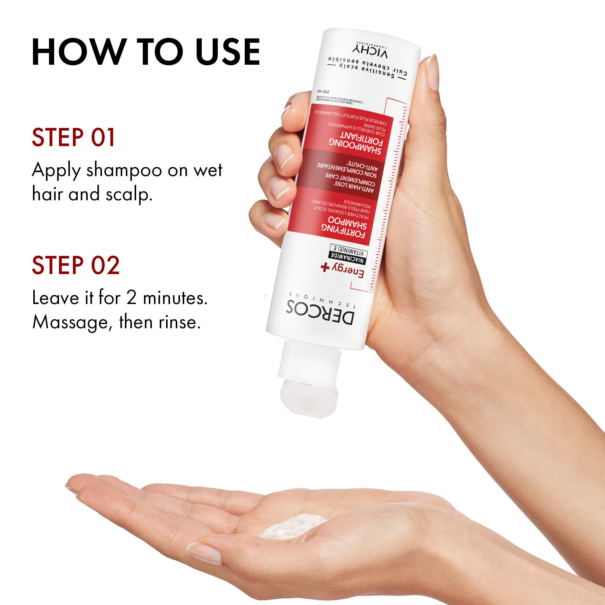 DERCOS ENERGY+ FORTIFYING SHAMPOO
