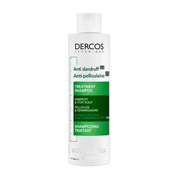 Dercos Anti-Dandruff Treatment Shampoo for Normal to Oily Hair