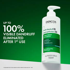 Dercos Anti-Dandruff Treatment Shampoo for Normal to Oily Hair