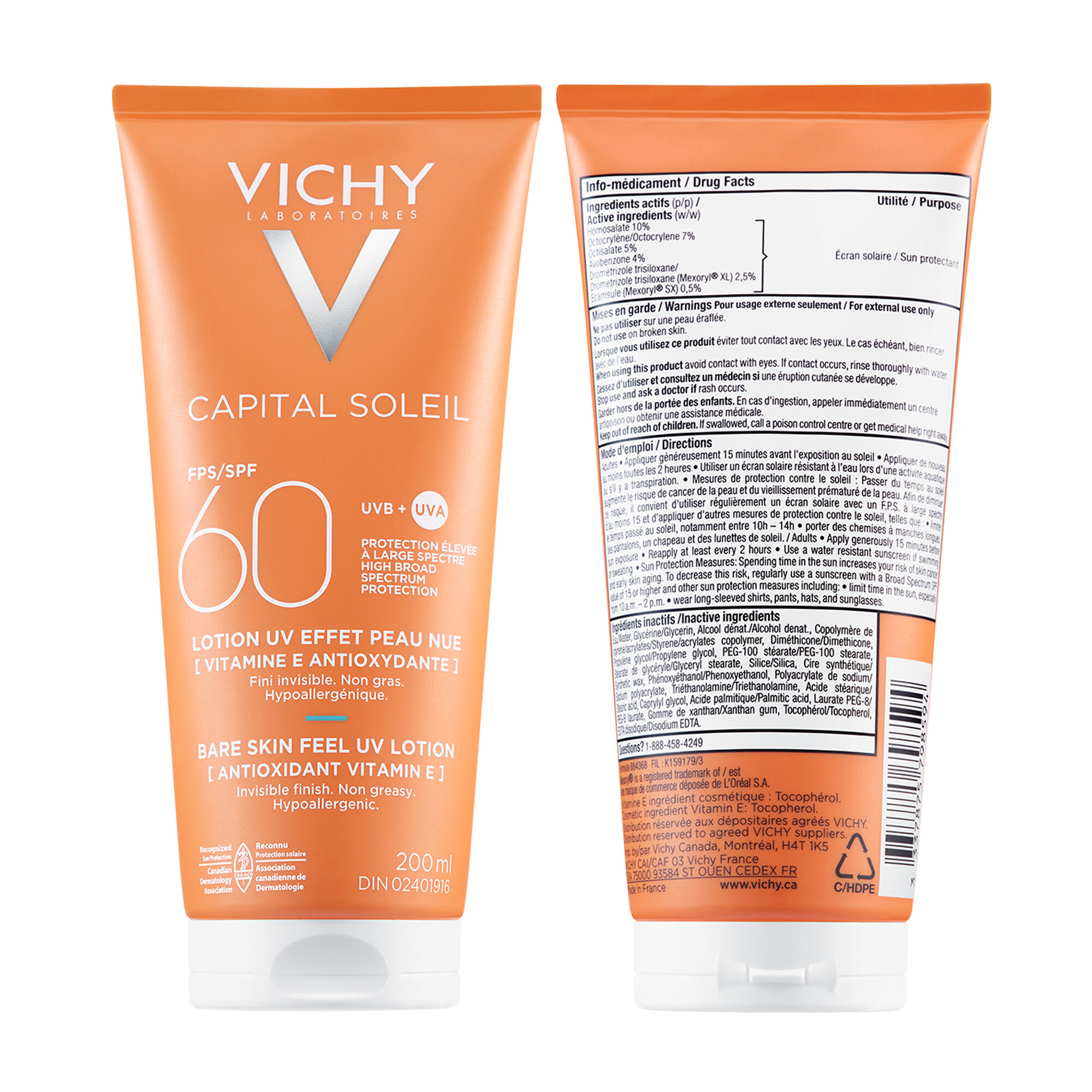 CAPITAL SOLEIL BARE SKIN FEEL UV LOTION SPF 60