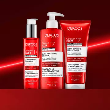 Routine cheveux au collagene