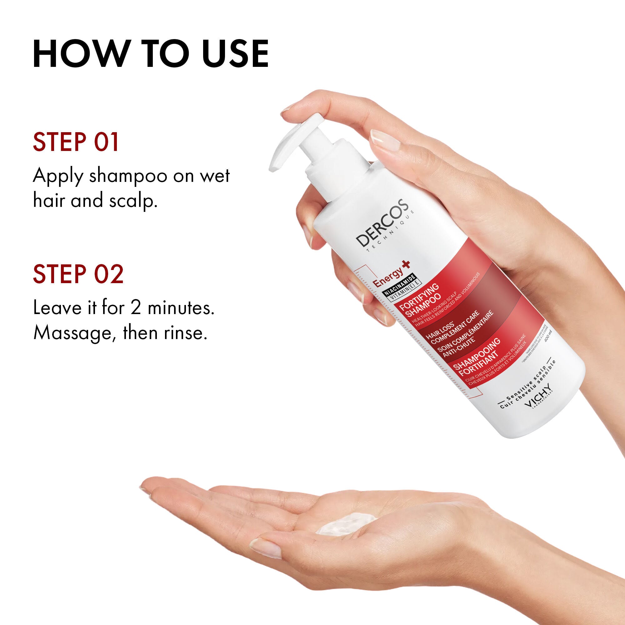 DERCOS ENERGY+ FORTIFYING SHAMPOO