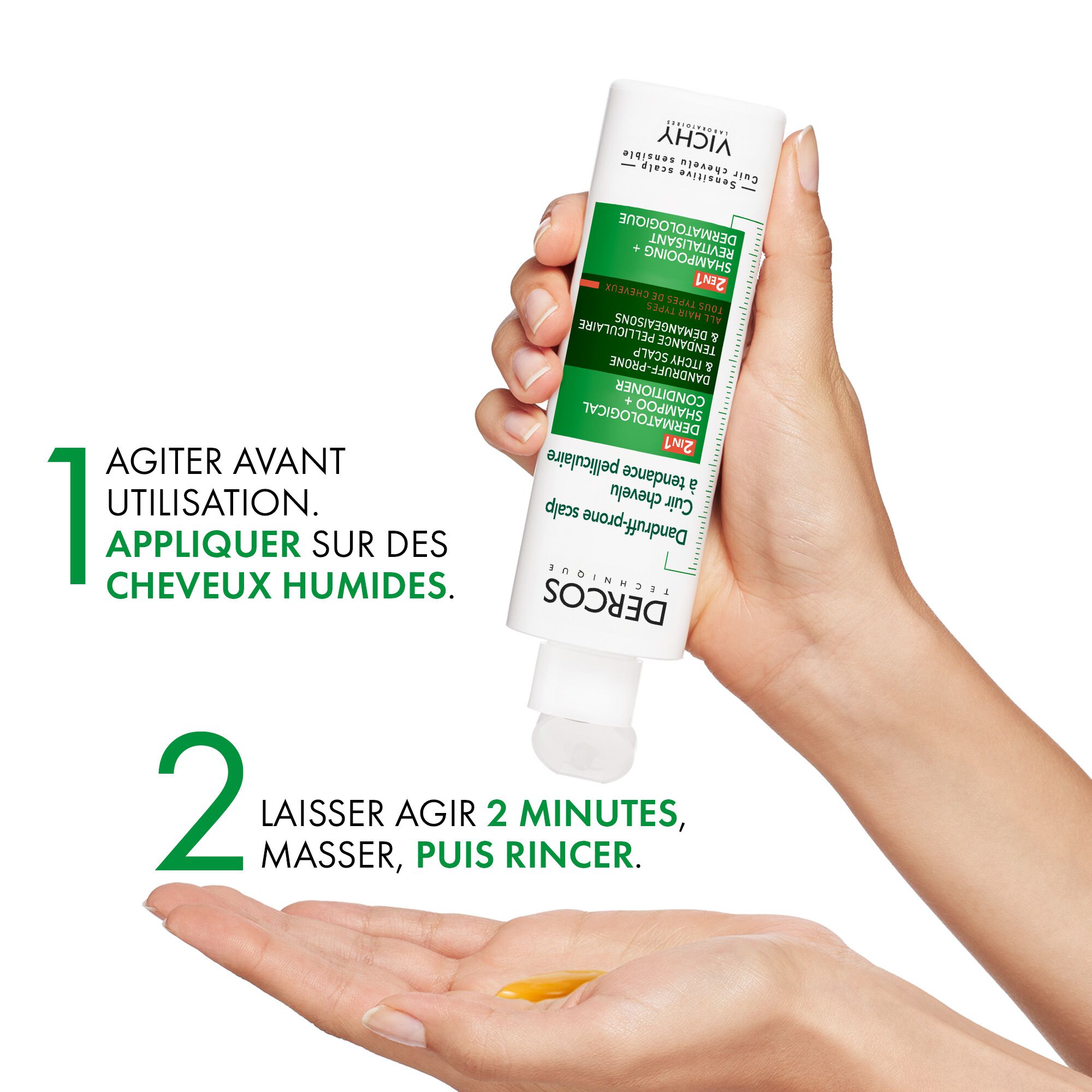 Dercos 2-en-1 Shampooing + Revitalisant