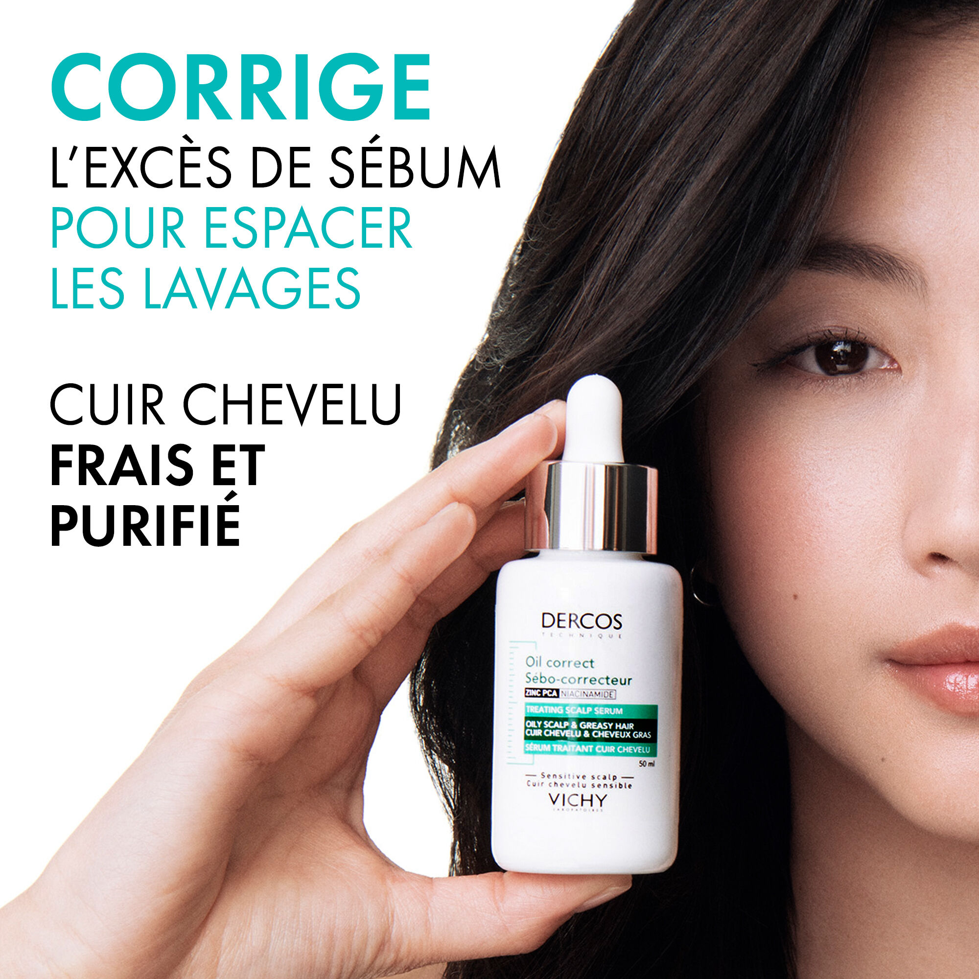 efficacy Dercos oil correct scalp serum