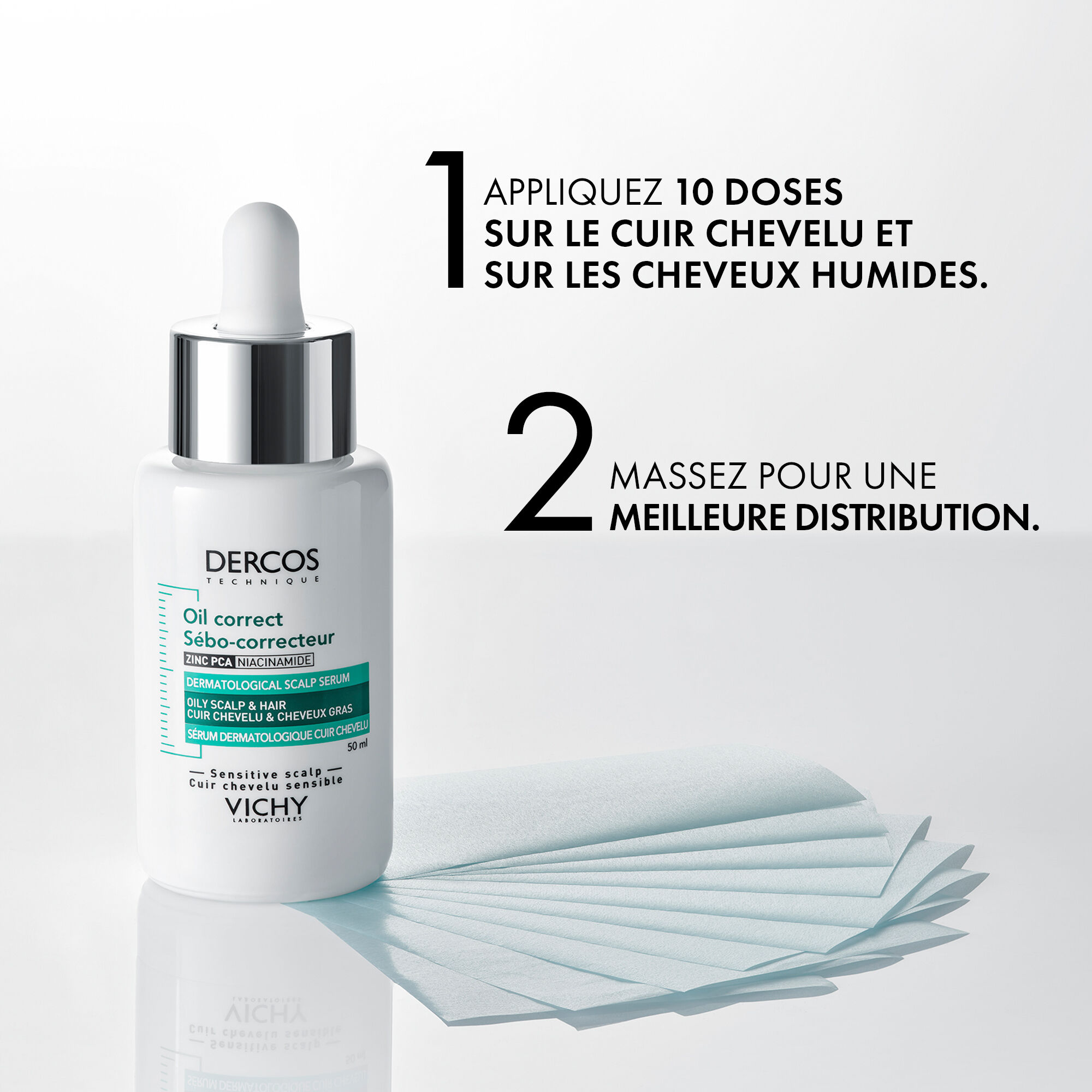 benefits Dercos oil correct scalp serum