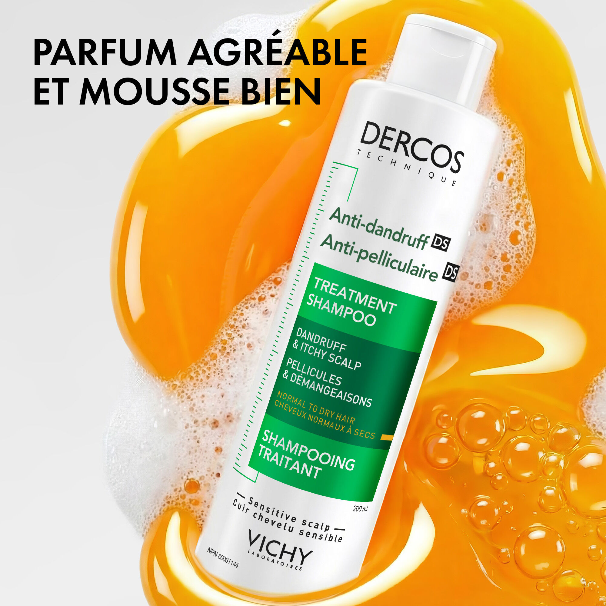Dercos Shampooing Antipelliculaire Cheveux Normaux A Secs