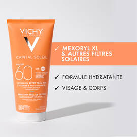 CAPITAL SOLEIL LOTION UV EFFET PEAU NUE FPS 60