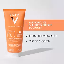 CAPITAL SOLEIL LOTION UV EFFET PEAU NUE FPS 60