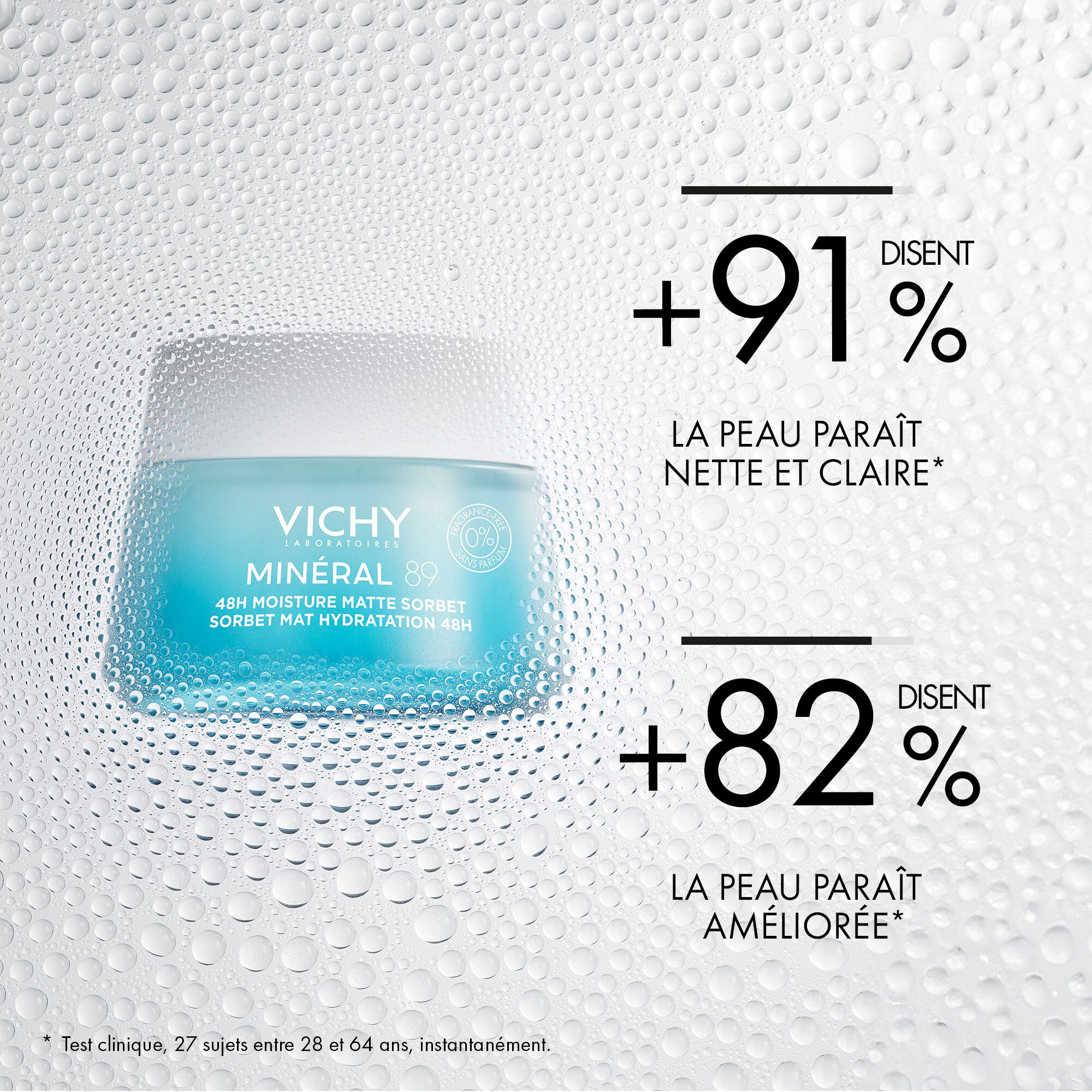 Mineral 89 Sorbet Mat Hydratation 48H Gel Sans Parfum