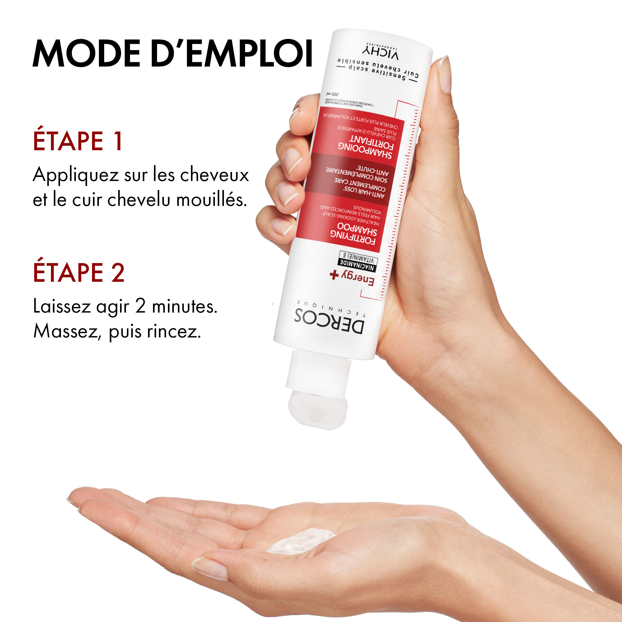 DERCOS SHAMPOOING FORTIFIANT ENERGY+