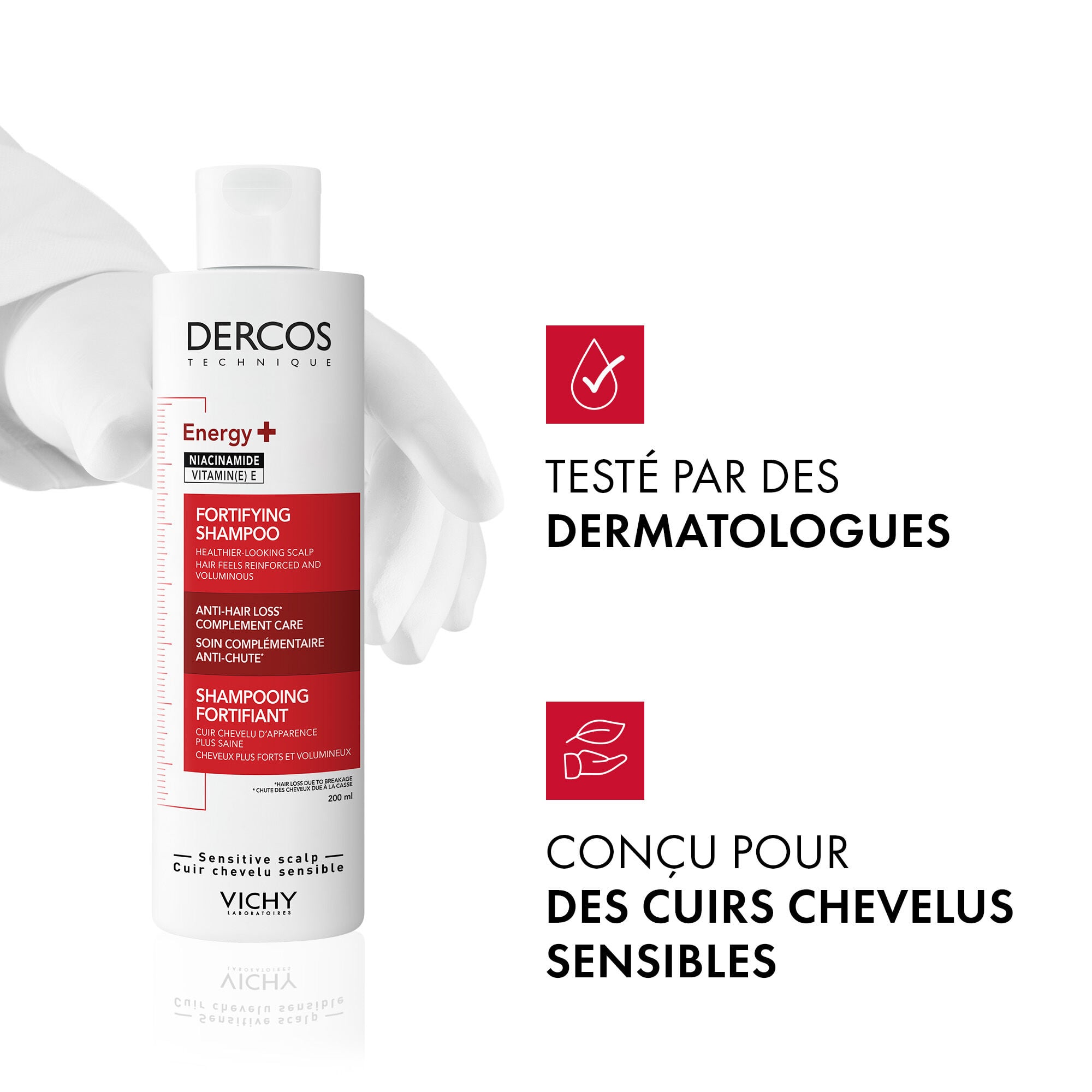 DERCOS SHAMPOOING FORTIFIANT ENERGY+