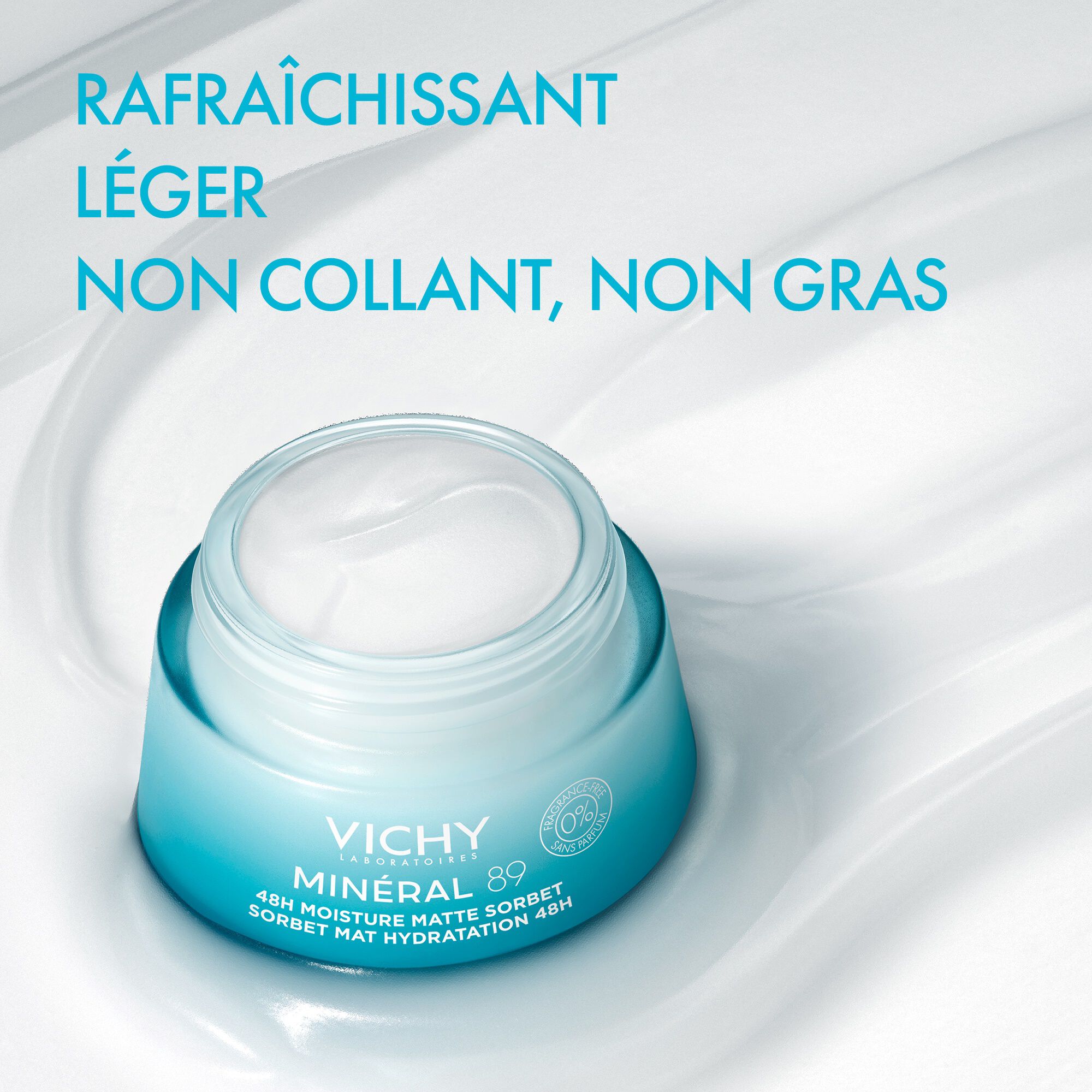 Mineral 89 Sorbet Mat Hydratation 48H Gel Sans Parfum