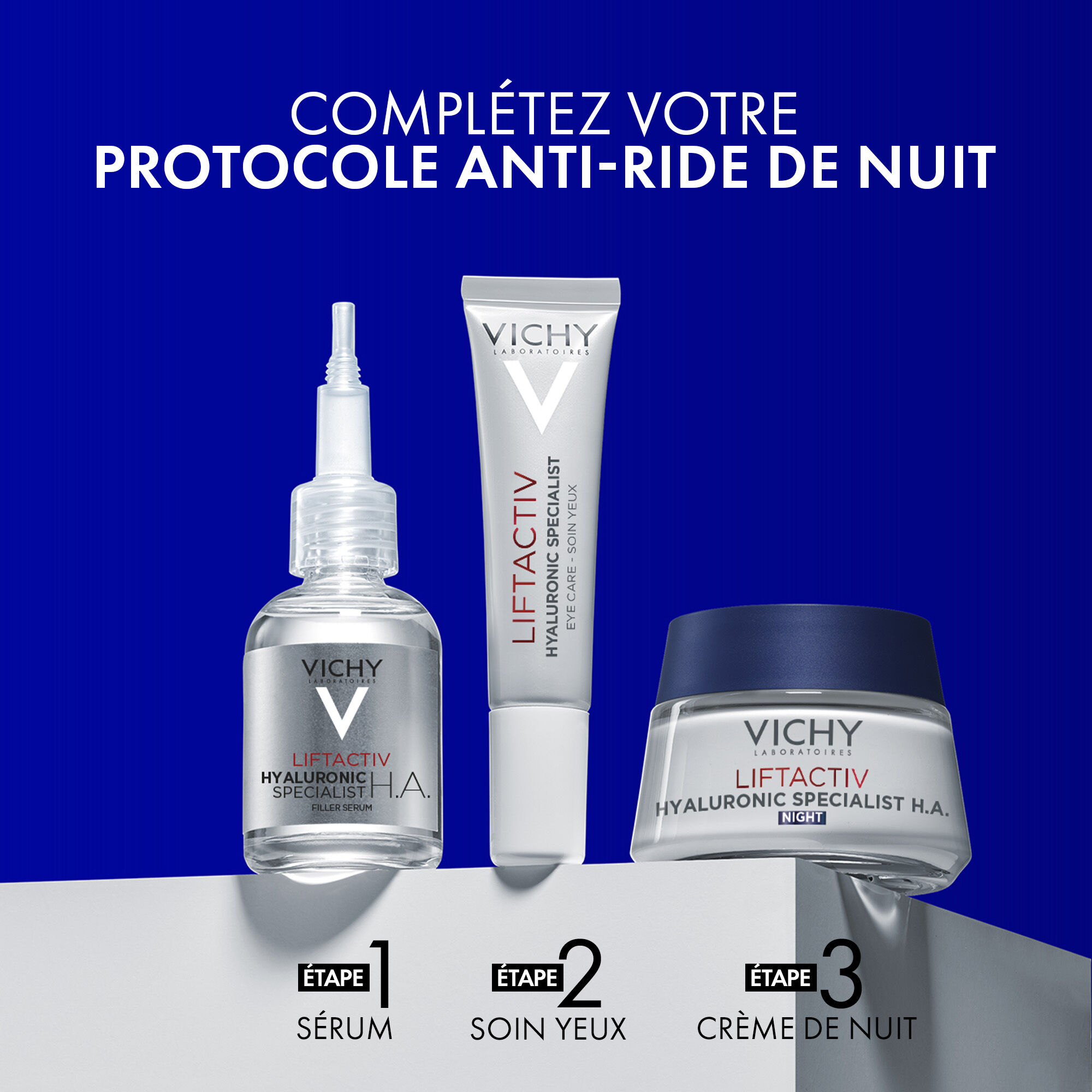 Liftactiv Hyaluronic Specialist H.A. Anti-rides Creme hydratante de nuit