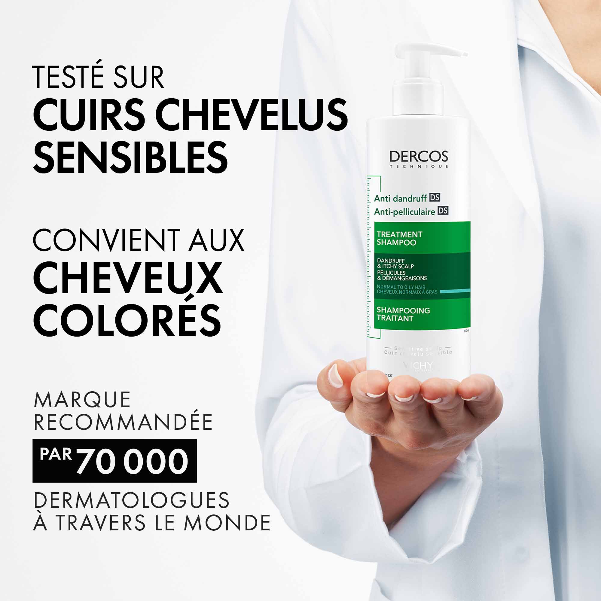 DERCOS SHAMPOOING ANTIPELLICULAIRE CHEVEUX NORMAUX A GRAS
