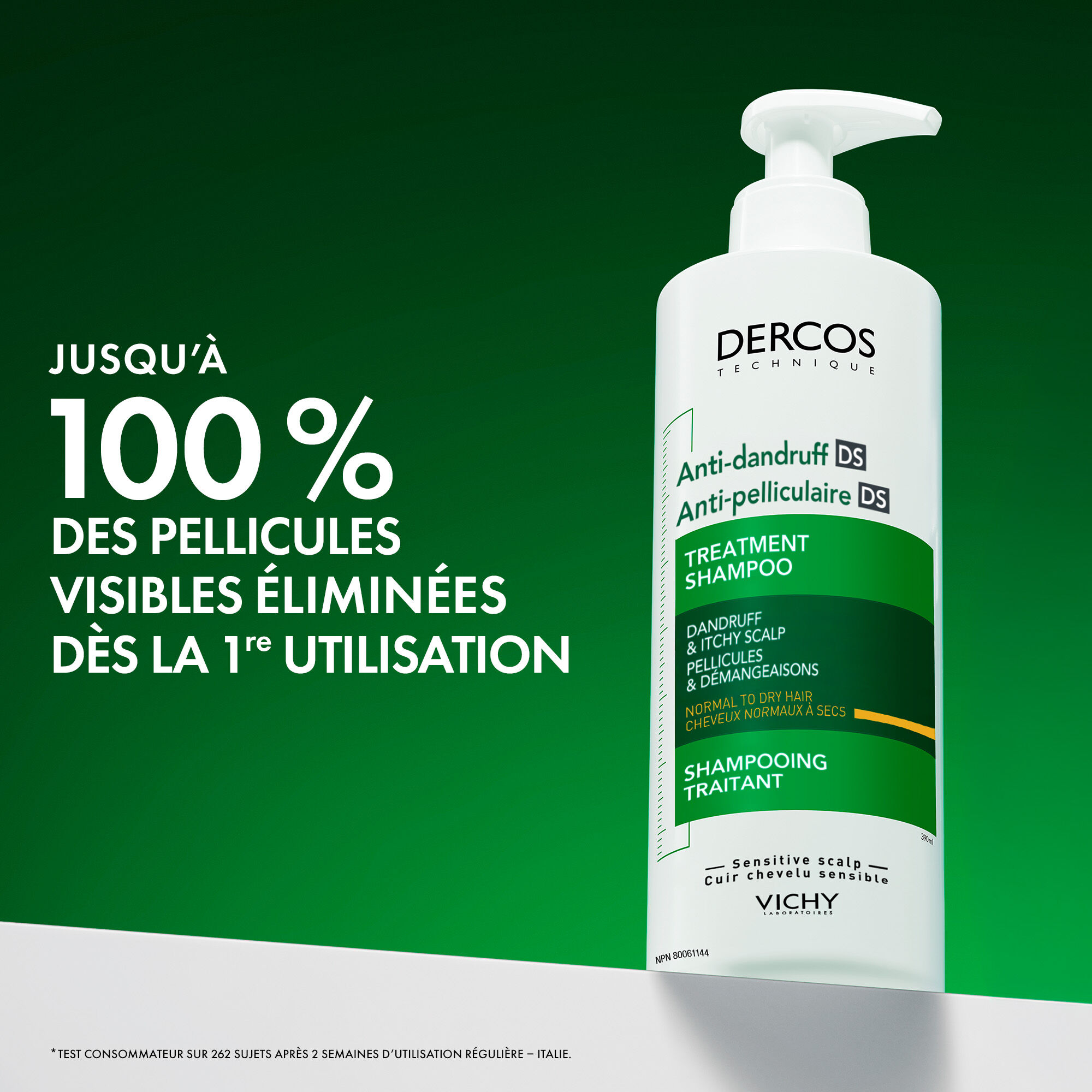 Dercos Shampooing Antipelliculaire Cheveux Normaux A Secs