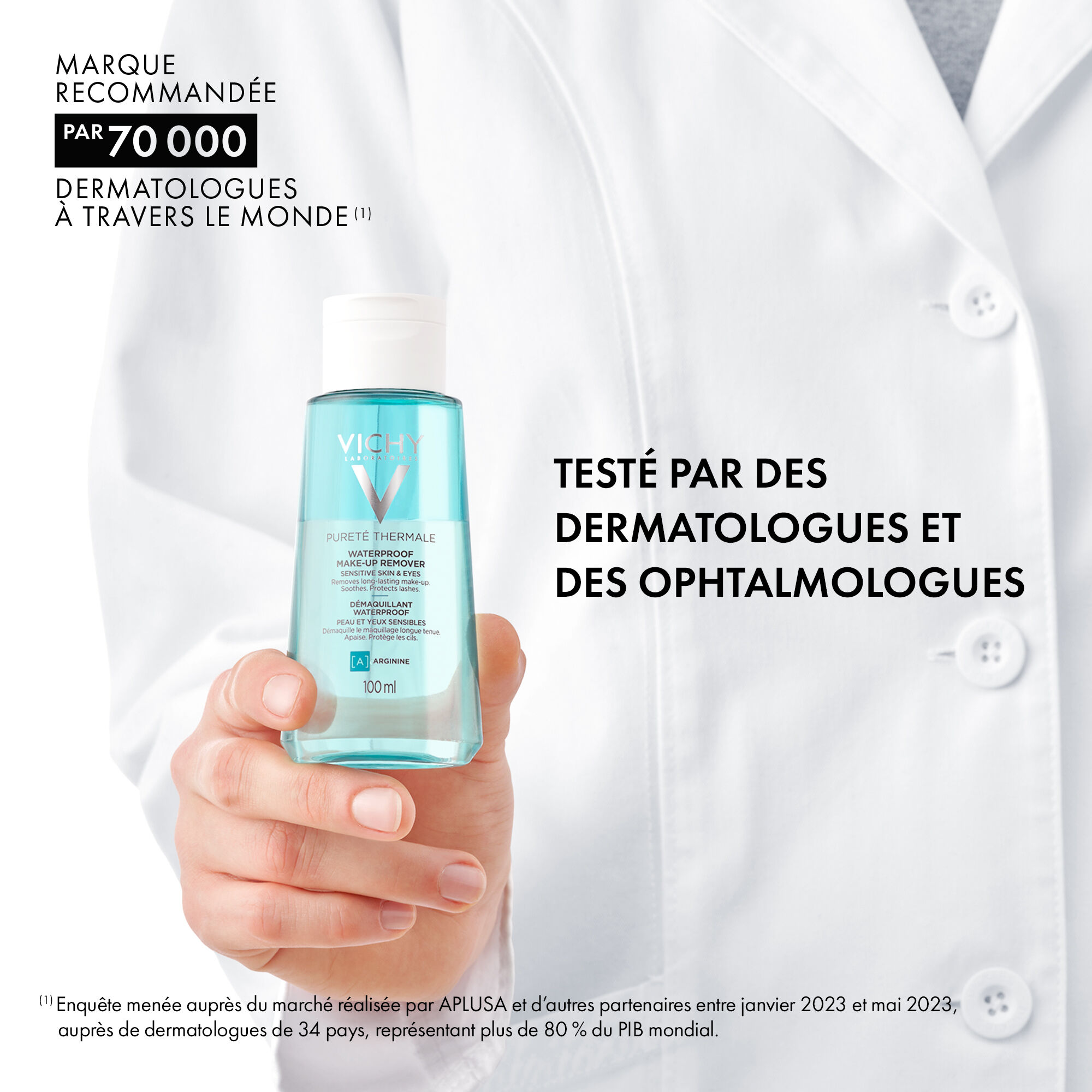 Purete Thermale Demaquillant Biphase Hydrofuge Pour les Yeux
