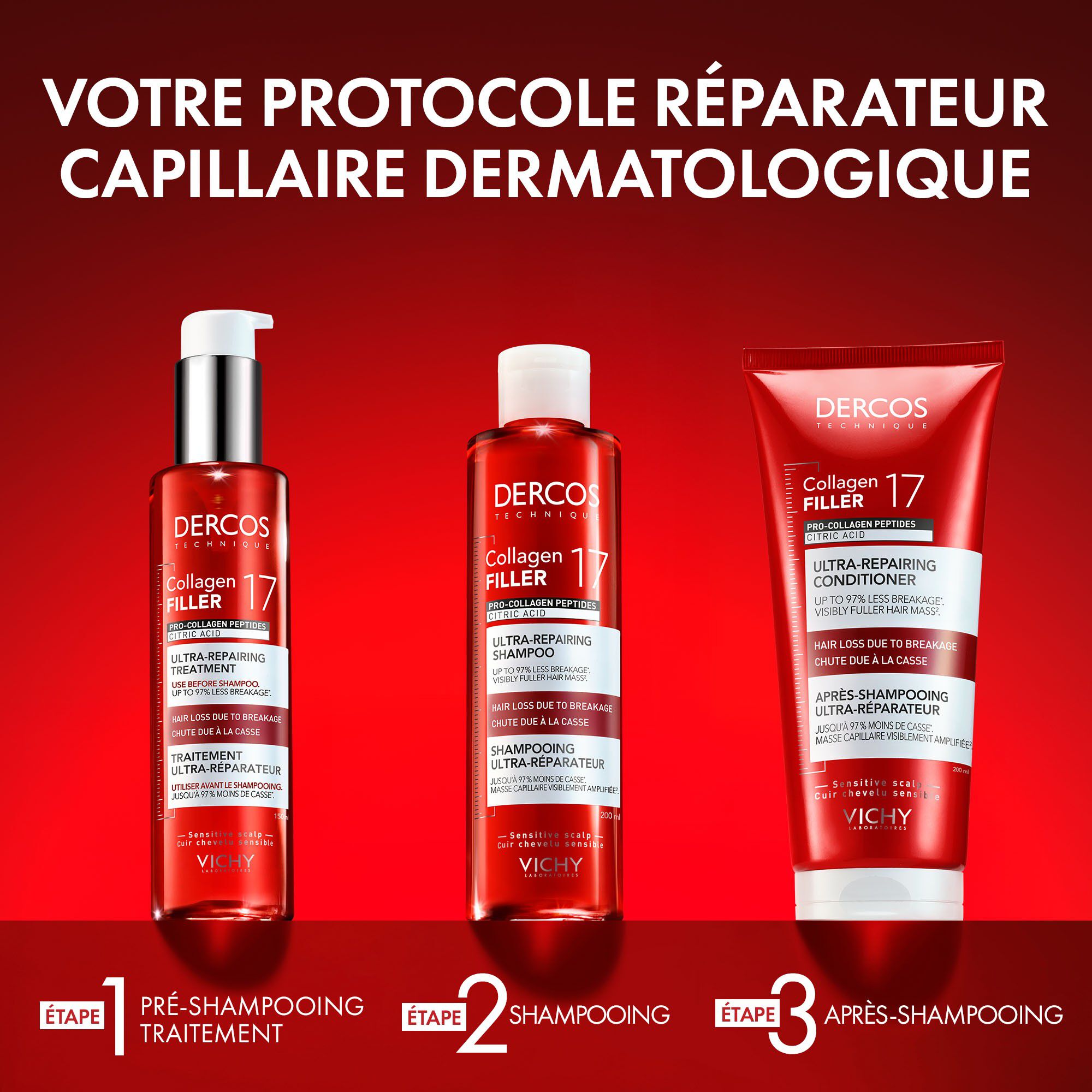 Dercos Shampooing Collagen 17 Filler