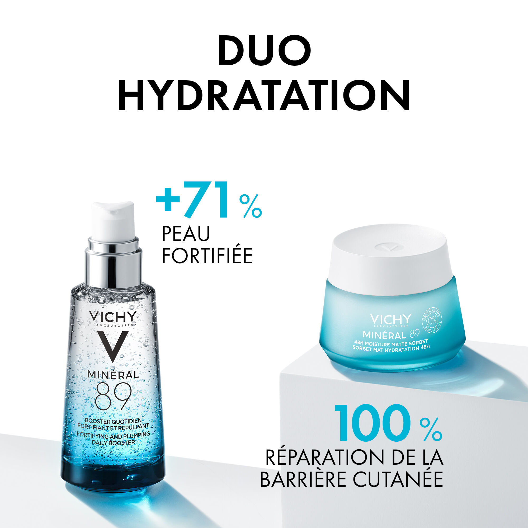 Mineral 89 Sorbet Mat Hydratation 48H Gel Sans Parfum