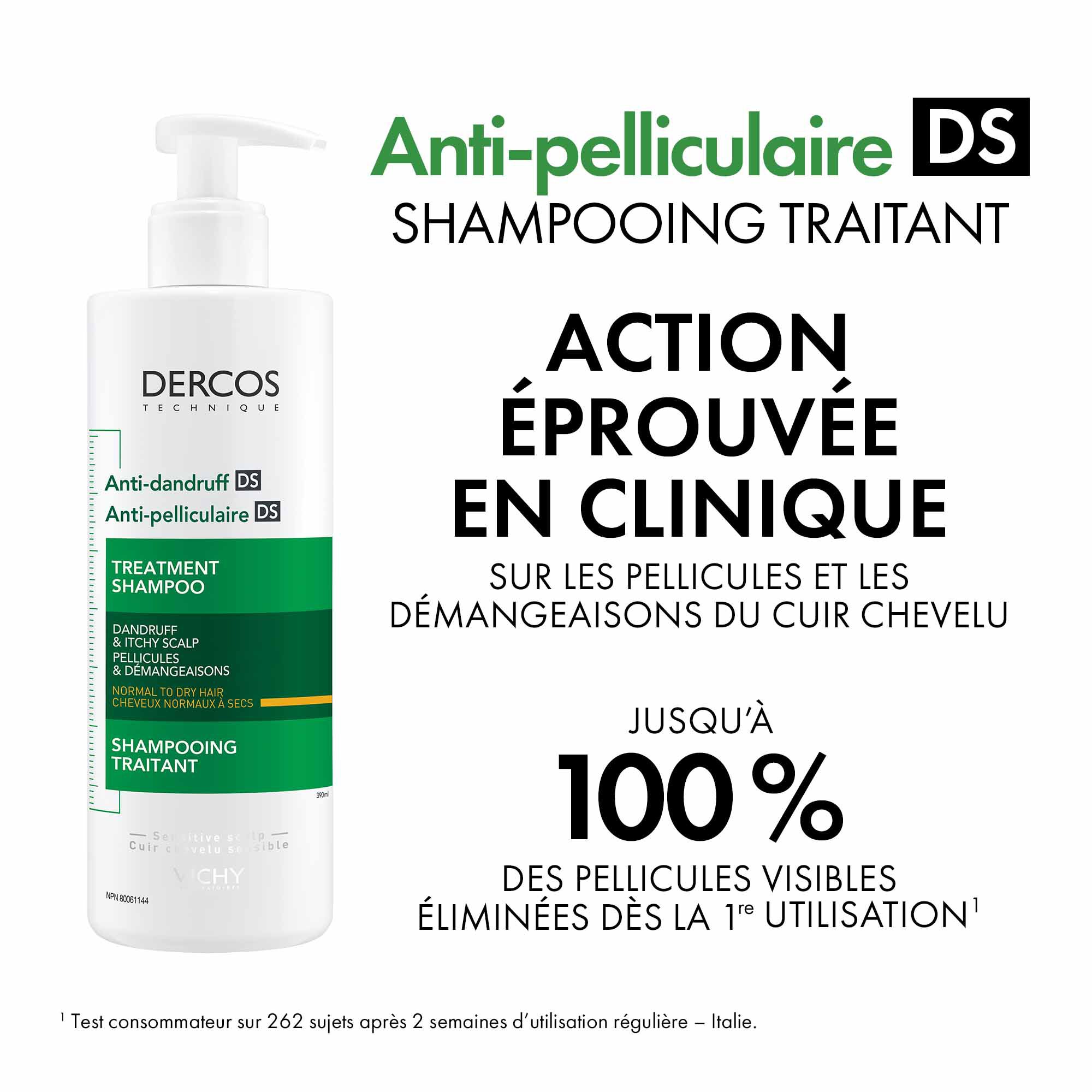 Dercos Shampooing Antipelliculaire Cheveux Normaux A Secs