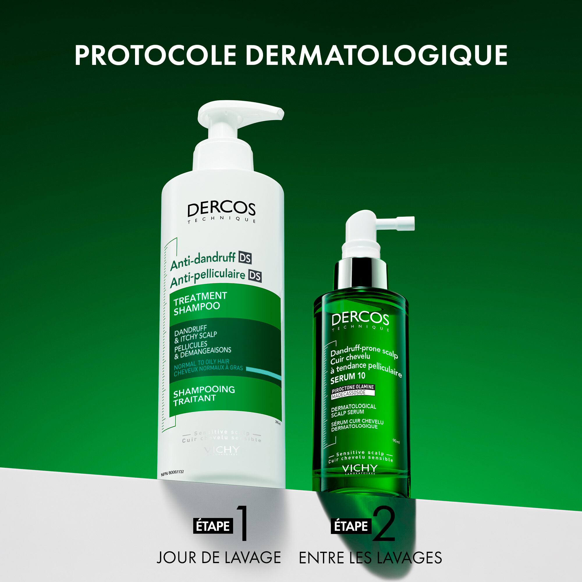 Dercos serum 10 cuir chevelu a tendance pelliculaire