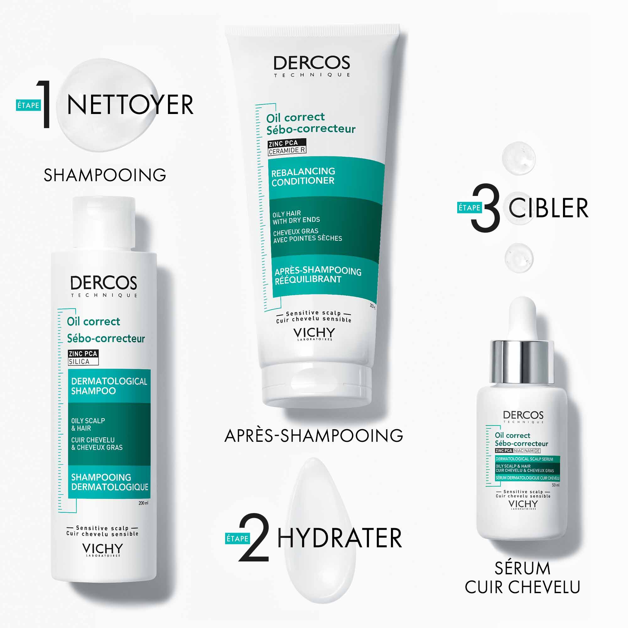 DERCOS SHAMPOOING SEBO-CORRECTEUR