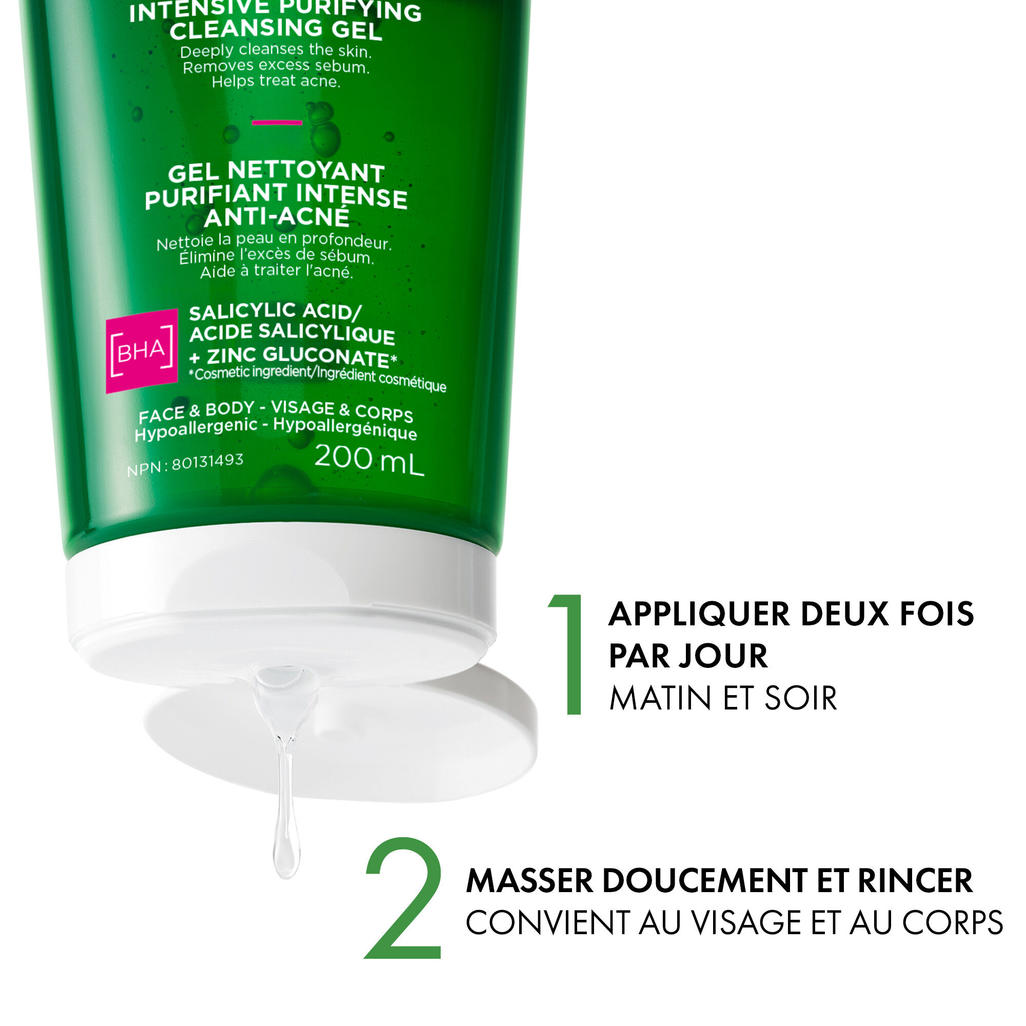 NORMADERM GEL NETTOYANT PURIFIANT INTENSIF ANTI-ACNE