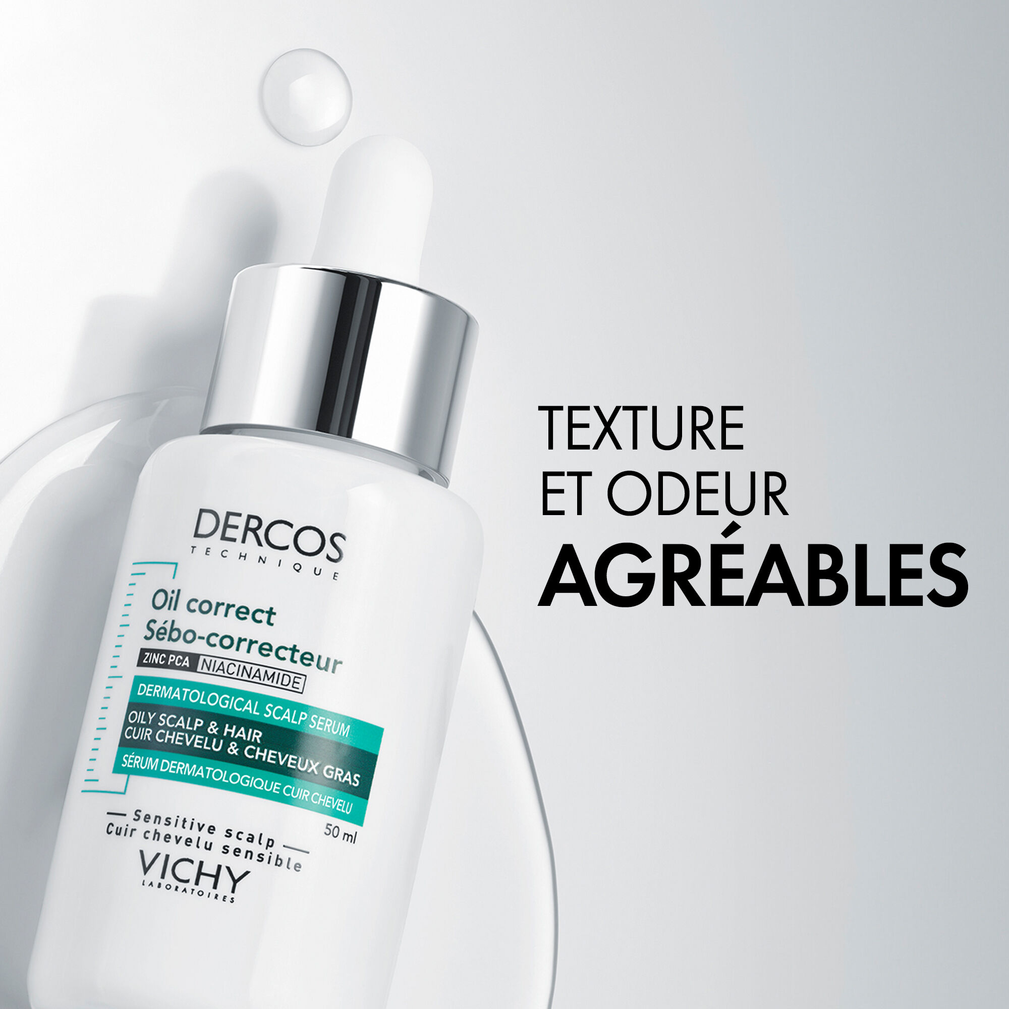 benefits Dercos oil correct scalp serum