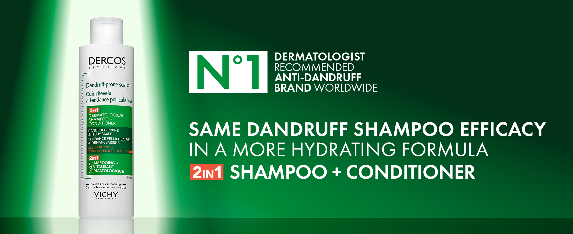 Dercos Dandruff-Prone 2in1 Shampoo + Conditioner