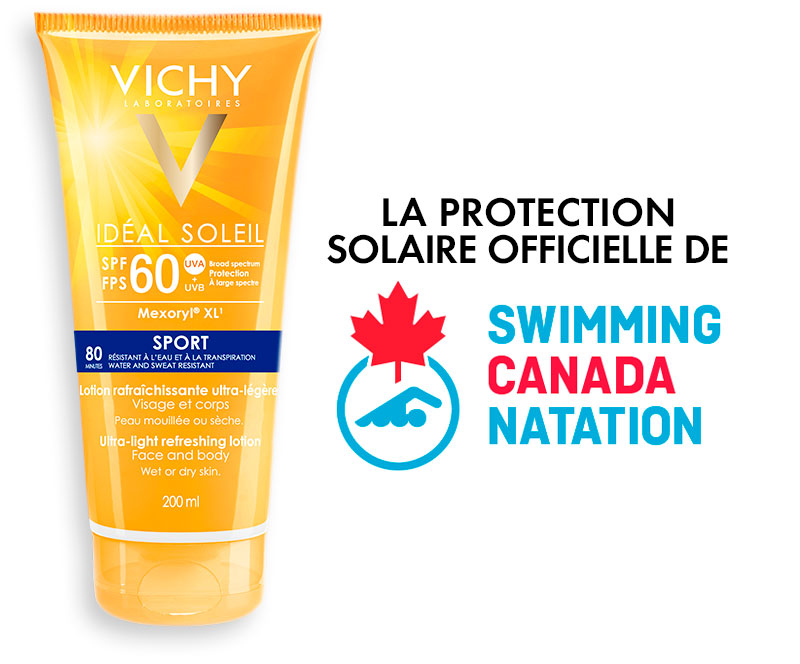 LA PROTECTION SOLAIRE OFFICIELLE DE NATATION CANADA