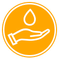 hand + drop